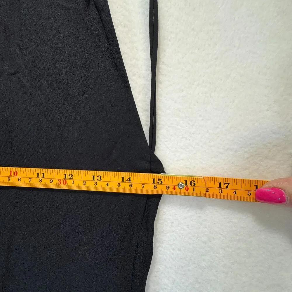 Proenza Schouler Women's Black Matte Gown Halter Back Cut Dress, Sz 2, Rt. $1690 - Picture 7 of 12